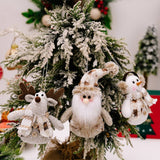 Cwasc1948_Christmas Tree Santa Claus Snowman Deer Pendant