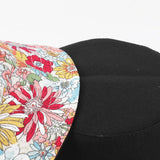 Cwah1507_Floral Design Reversible Cotton Bucket Hat