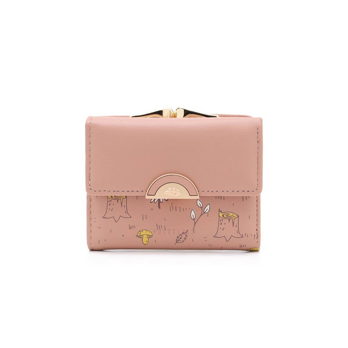 Spring Print 3-Fold Coin Clip Mini Wallet_Cwab06262
