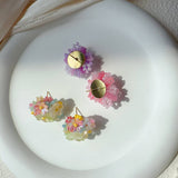 DOPAMINE ATMOSPHERE SWEET FLOWER EARRINGS_CWAJE2170