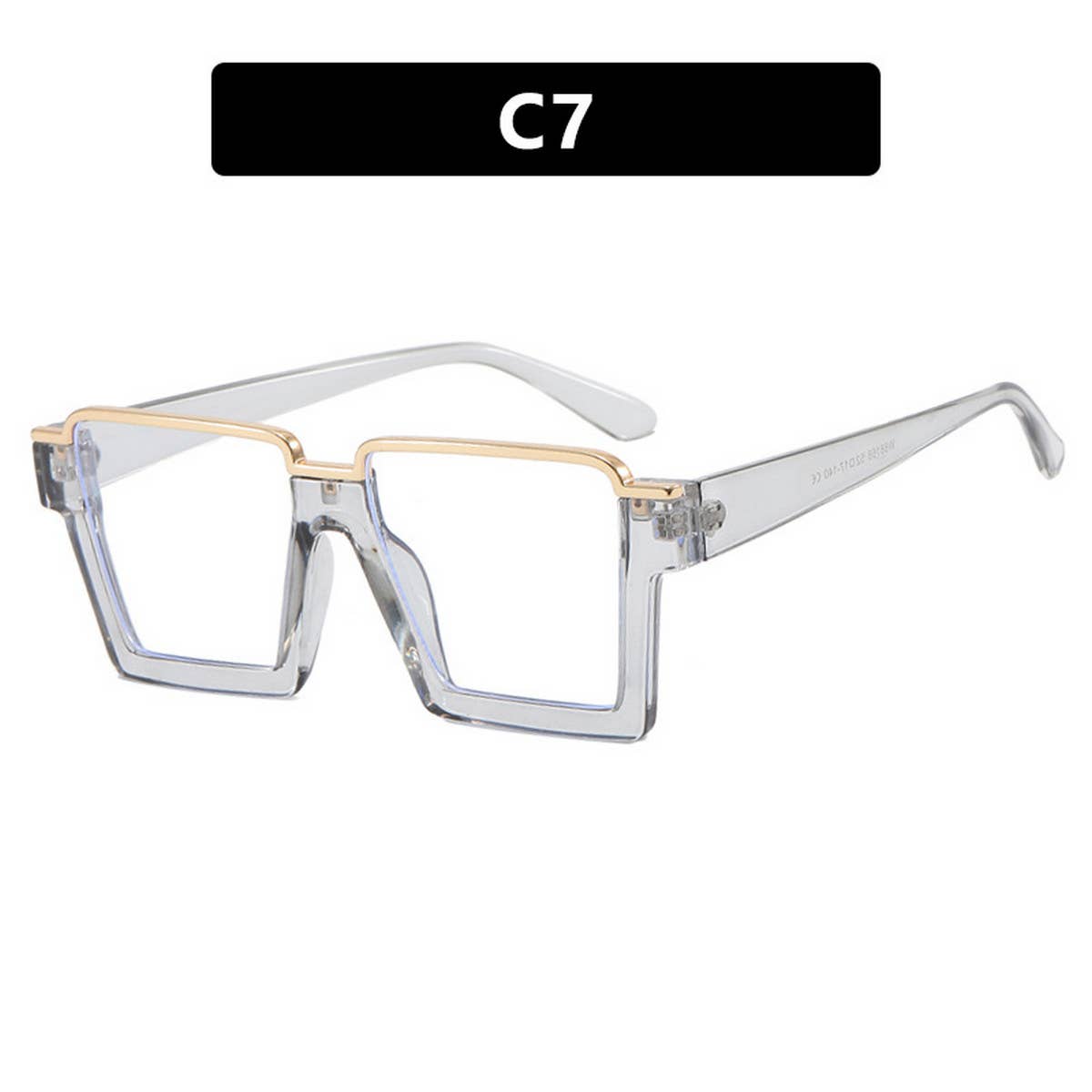 FASHIONABLE SQUARE FLAT GLASSES ANTI BLUE LIGHT_CWASG0317