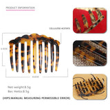 ACETATE HAIR COMB VINTAGE LEOPARD PRINT INSERTCOMB_CWAHA4206