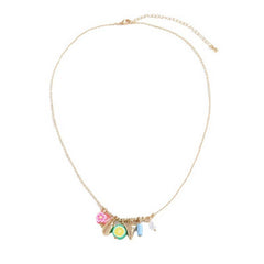Womens Geometric Pendant Stacking Necklace