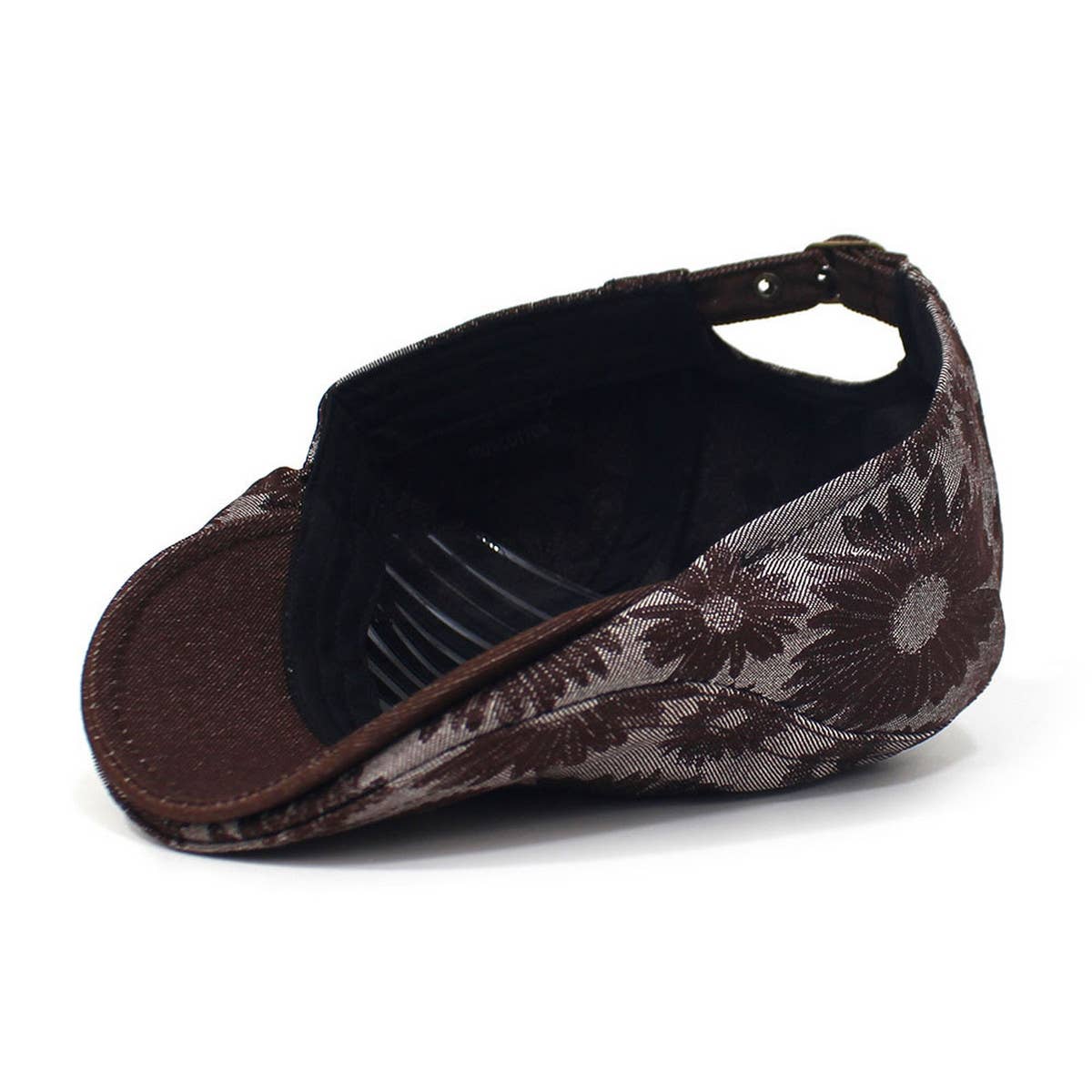 FASHION PRINT ADJUSTABLE FLORAL BERET_CWAB2917