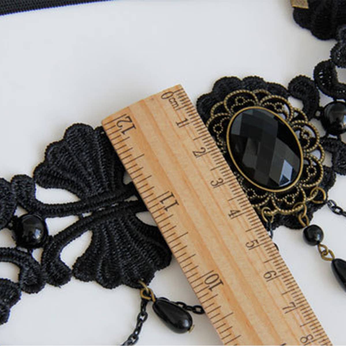 HALLOWEEN PEARL LACE HEADBAND_CWMM0136