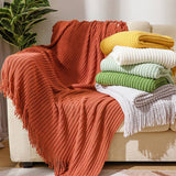 KNITTED SOFT WARM SOFA BLANKET BED END BLANKET_CWMM0200