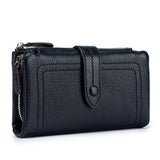 SOFT LEATHER SHORT STYLISH FOLDING LEATHER WALLET_CWAB3779