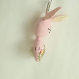 HAND EMBROIDERED CUTE PINK BUNNY PLUSH CHARM_CWMM6011