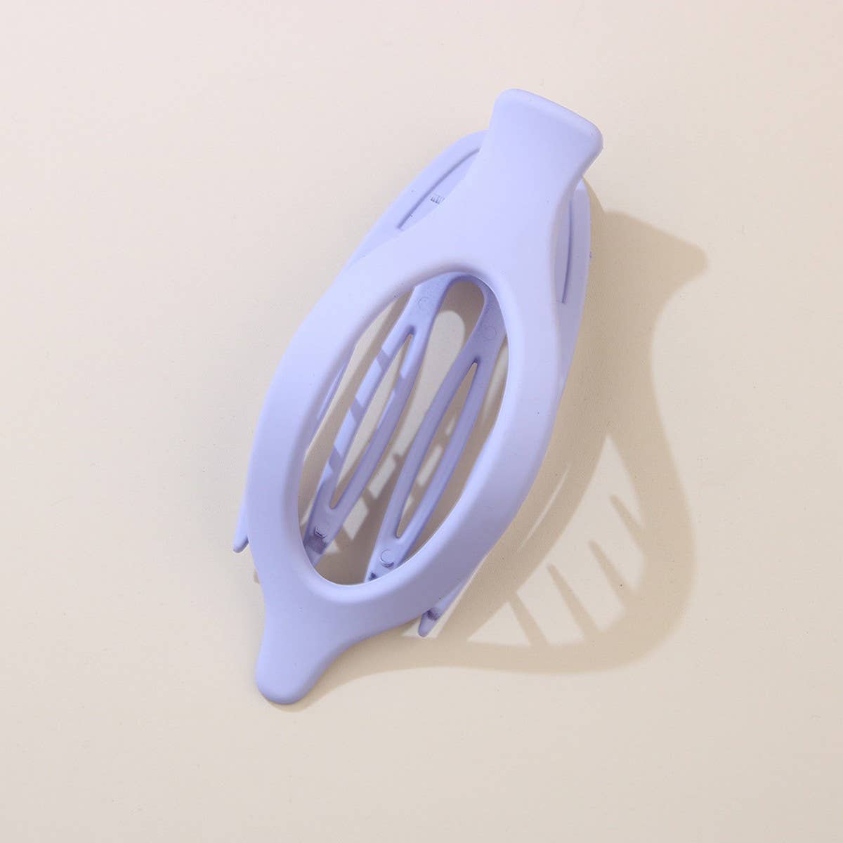 Glossy Matte Oval Hair Clip-Large Duckbill Style_Cwaha07479