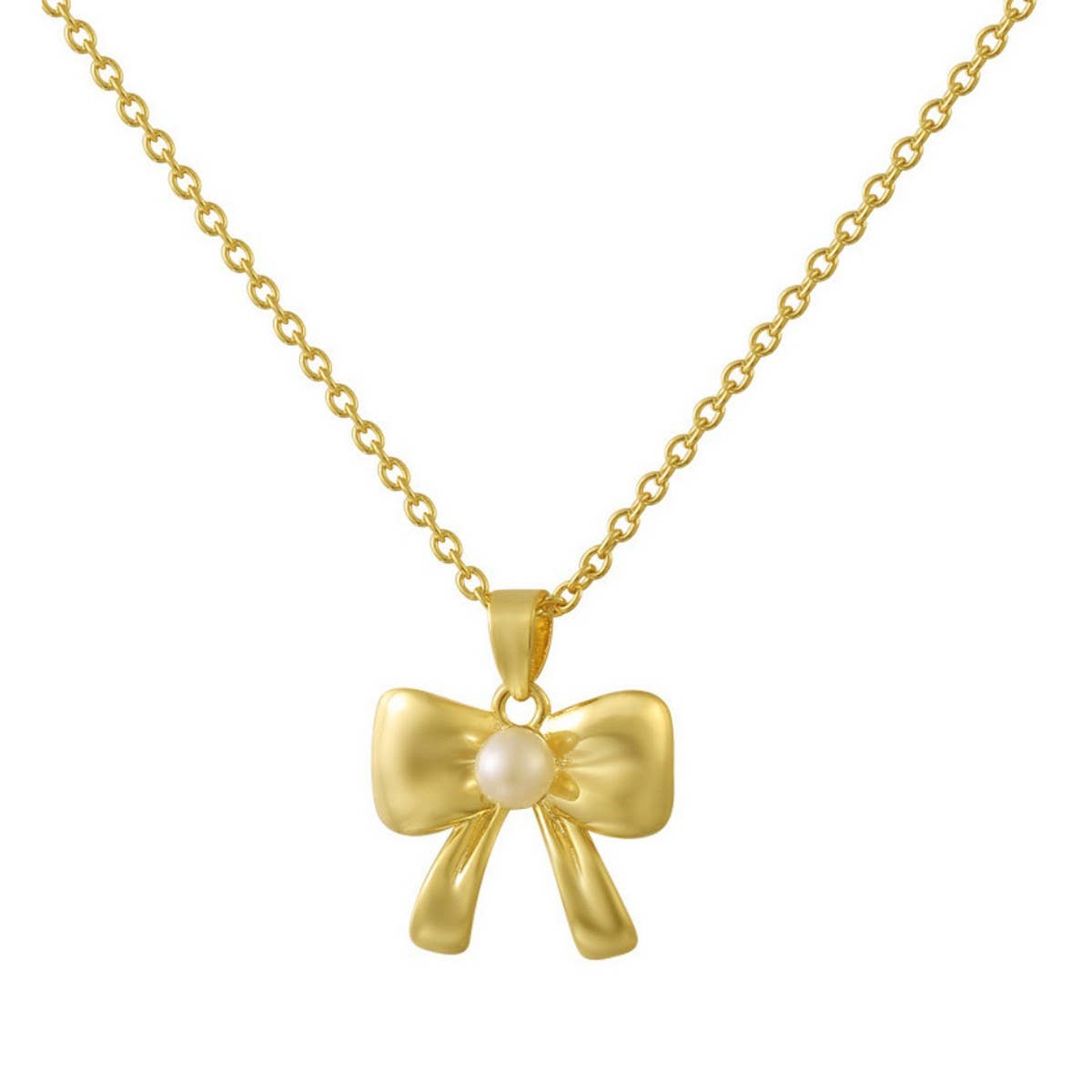 ELEGANT BOW NECKLACE FOR WOMEN MINIMALIST LUXURY_CWAJE5097
