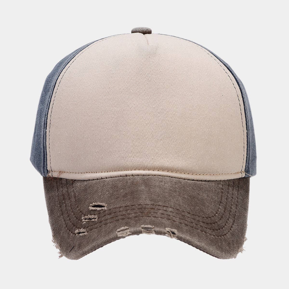 Washed Cotton Ripped Baseball Cap, Golf Style Cwah1568