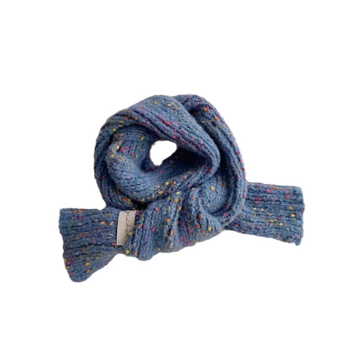 POLKA DOT KNIT SCARF WARM NECK WRAP FOR KIDS_CWASC2096