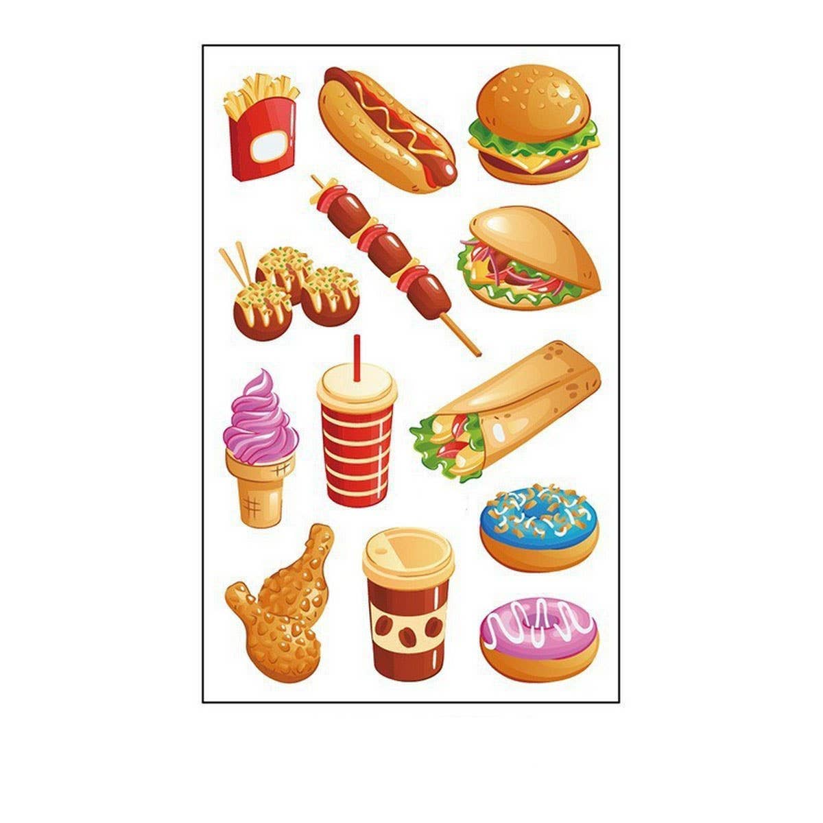 DIY PARTY TATTOOS SWEET TREATS CANDLES_CWMM8397