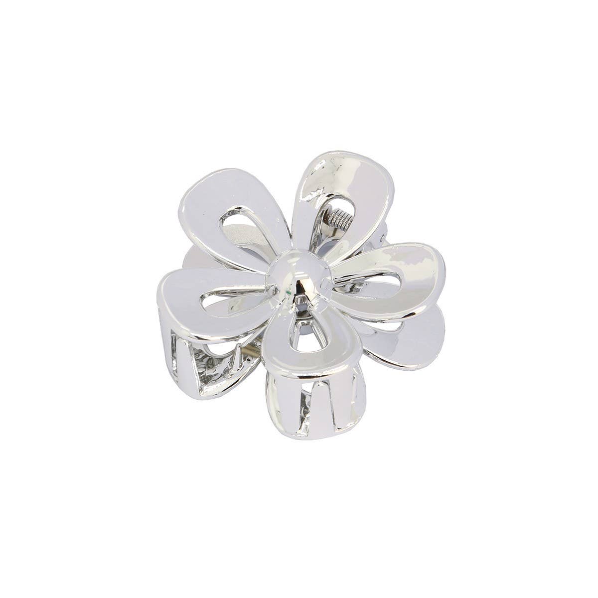 GOLD SILVER EGG FLOWER LARGE HAIR CLAW ELEGANT_CWMM4995