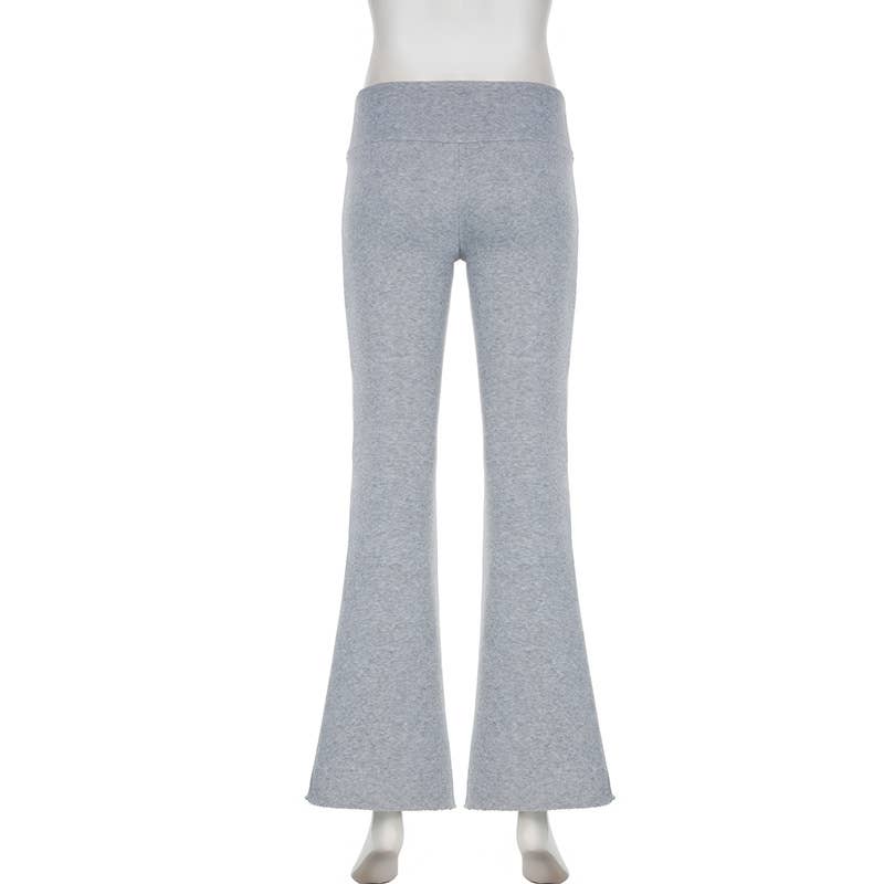 Sporty And Fashionable Flared Trousers