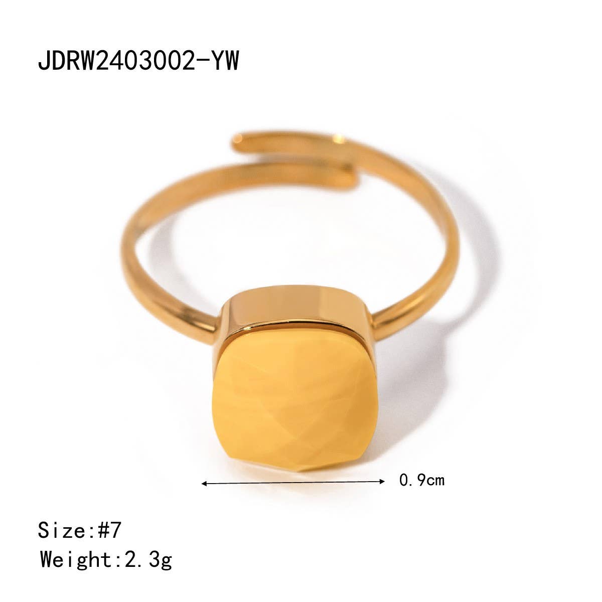 SIMPLE AND STYLISH GEOMETRIC OPEN RING_CWAJE1391