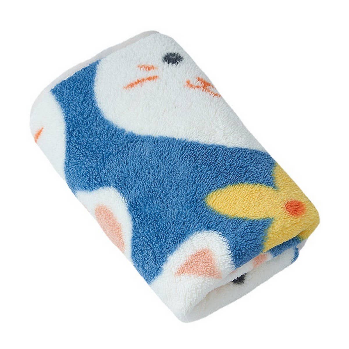 CORAL FLEECE PRINTED SHOWER CAP TOWEL BATH TOWEL_CWMM2326