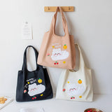 LARGE EMBROIDERED CANVAS SHOULDER BAG FOR STUDENTS_CWAB5628