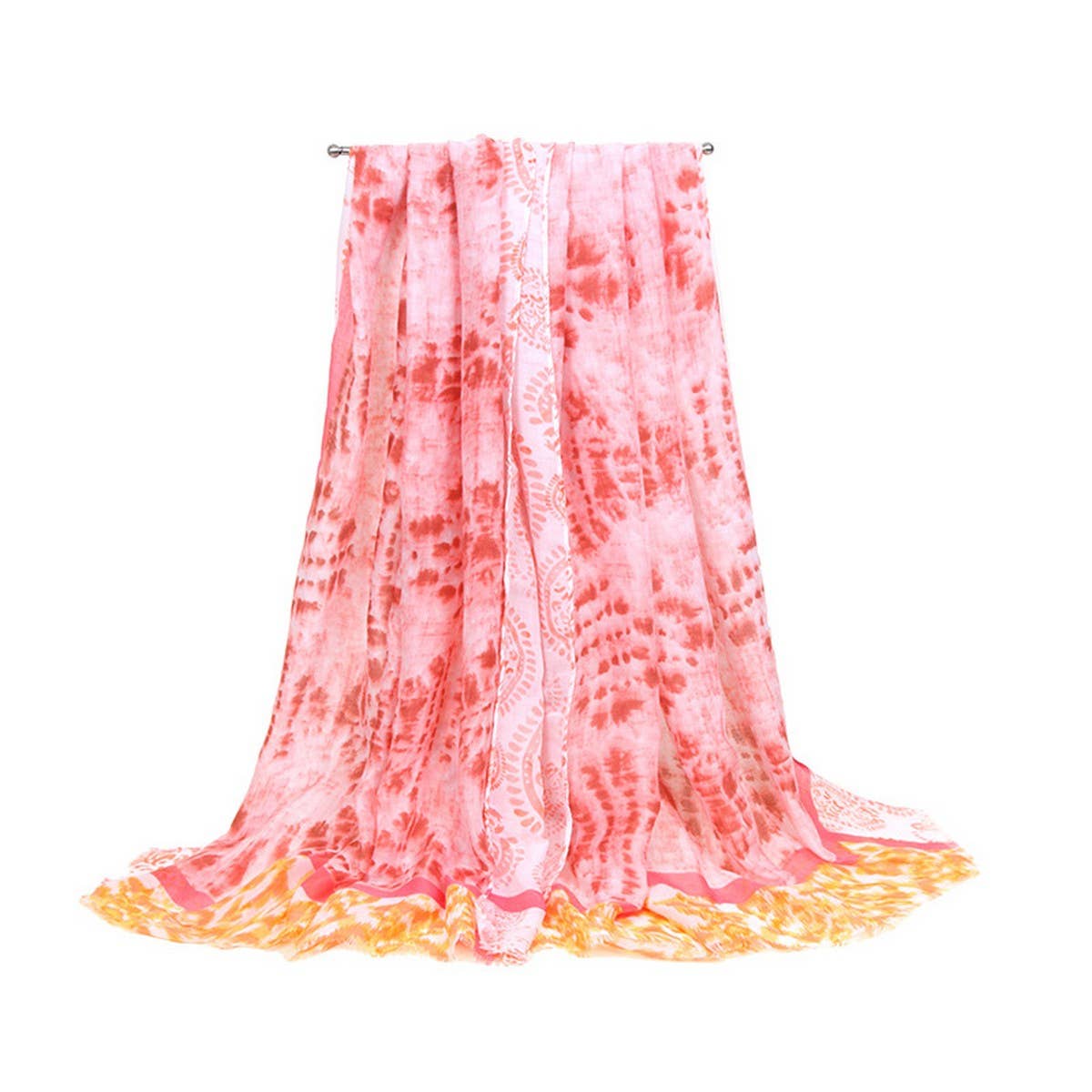 PAISLEY SATIN LONG SCARF WRAP FOR BEACH TRAVEL_CWASC0688