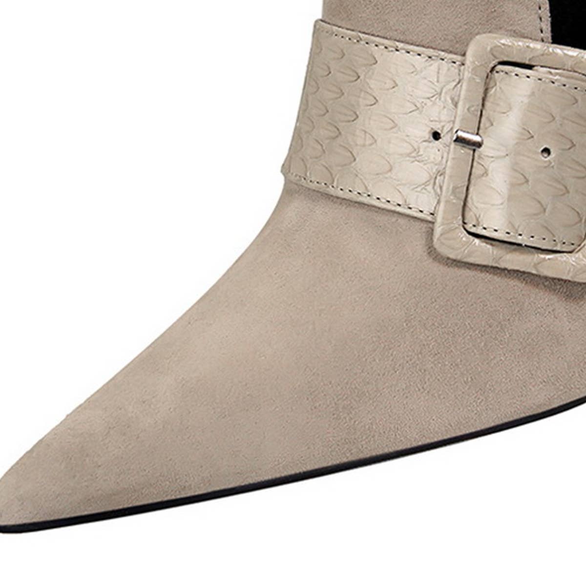 Women Deep High Heels With Belt Buckle