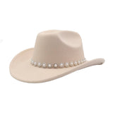 MEN WOMEN ETHNIC WOOL COWBOY FEDORA JAZZ HAT_CWAH04454