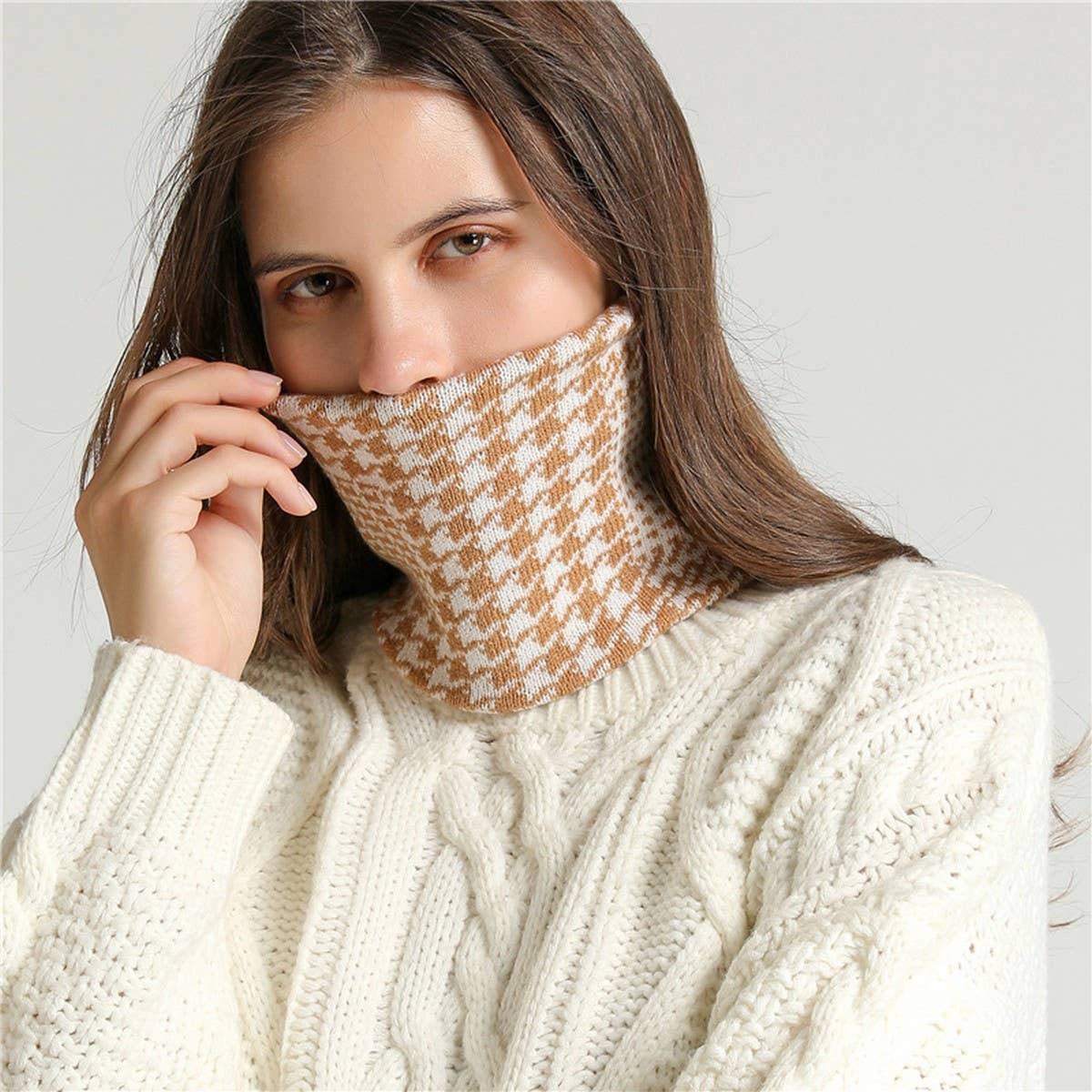 2024 NEW FASHION HOUNDSTOOTH NECK GAITER_CWASC1047