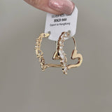 PERSONALIZED ZIRCON HEART EAR BUCKLE EARRINGS_CWAJE1348