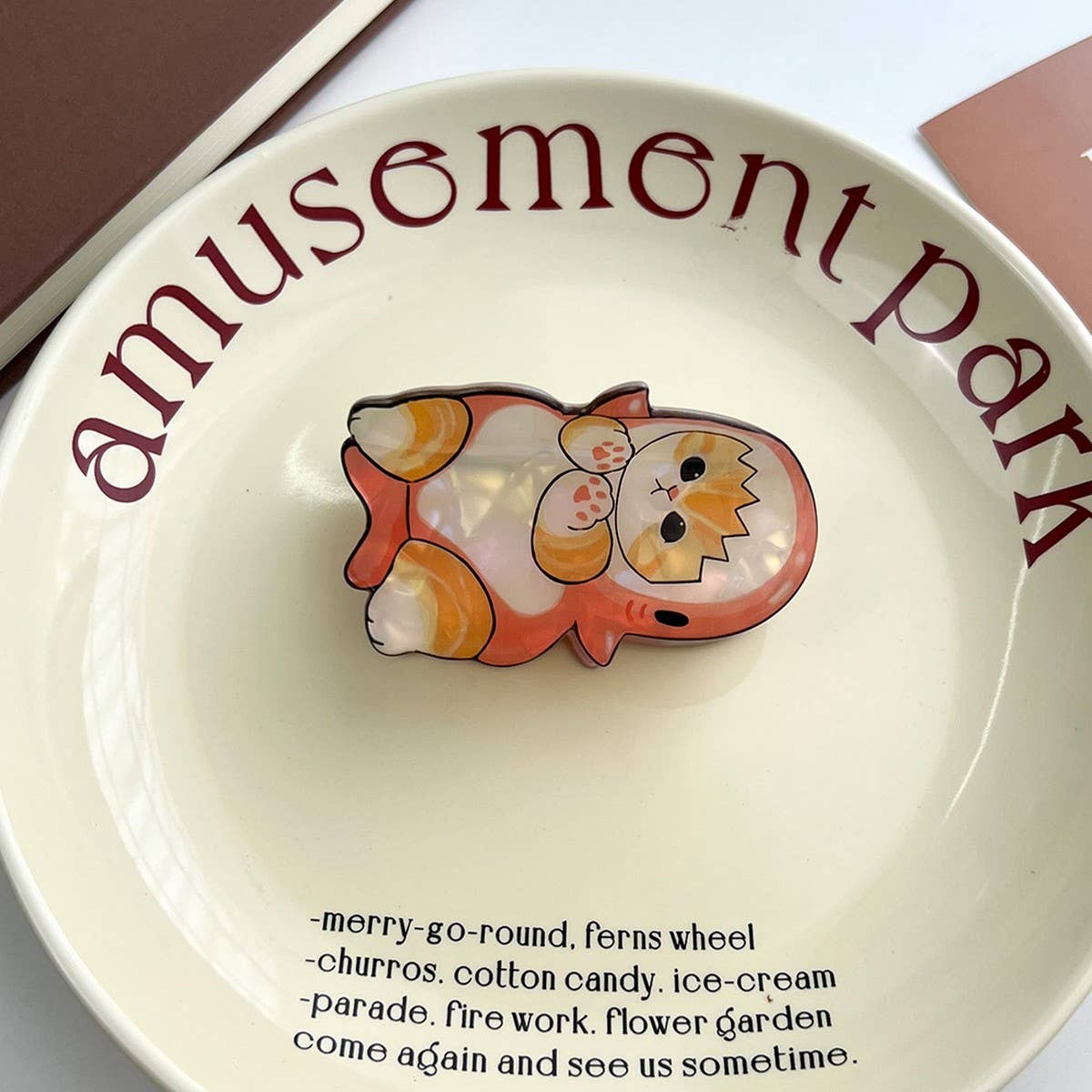 CUTE CAT DOG CLAW CLIP ACETATE ANIMAL HAIRPIN_CWAHA5892