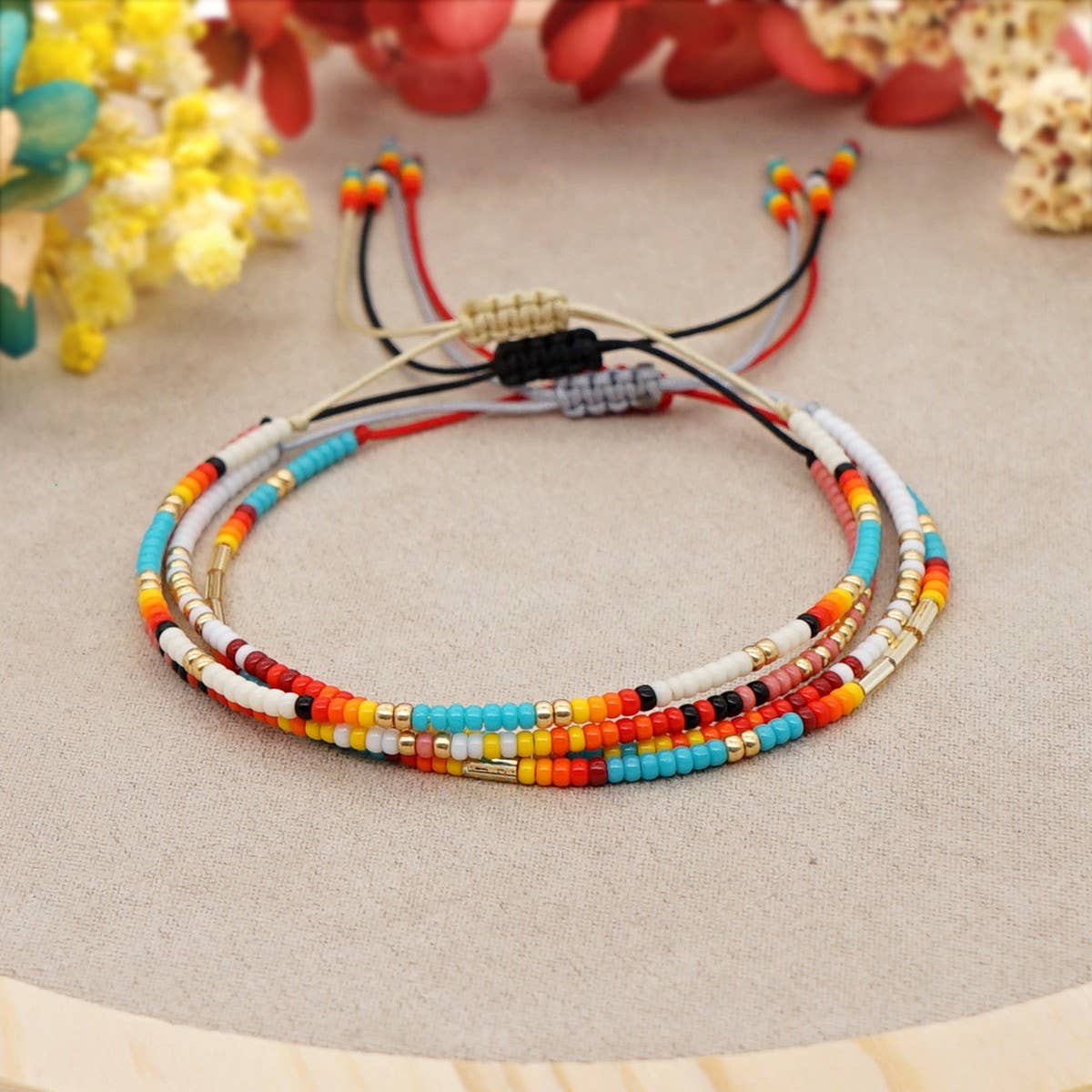 BOHEMIAN STYLE COLOR SMALL BRACELET BEADED BRACELET_CWMM3795