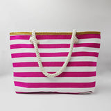STRIPE CASUAL TRENDY BEACH BAG_CWAB293