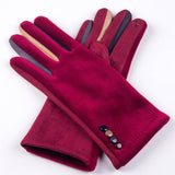 Fashionable Velvet Touch Screen Cycling Gloves_Cwmm1549