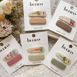 Embroidered Fruit Floral Bb Clips_Cwaha08424