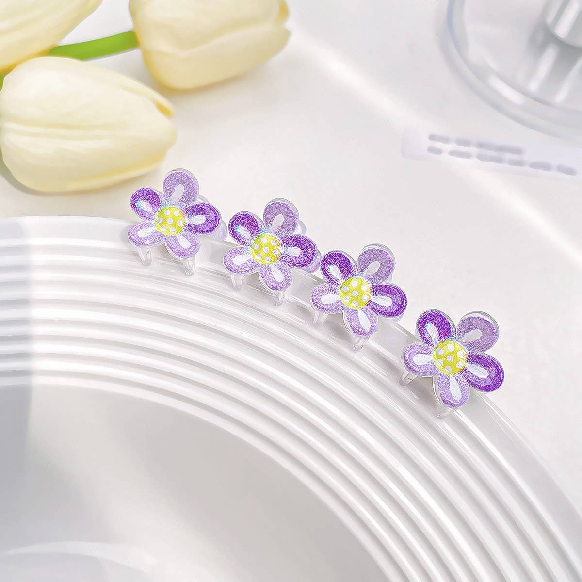 MINI CANDY COLOR FLOWER HAIR CLIP KIDS CLIP_CWAHA0720