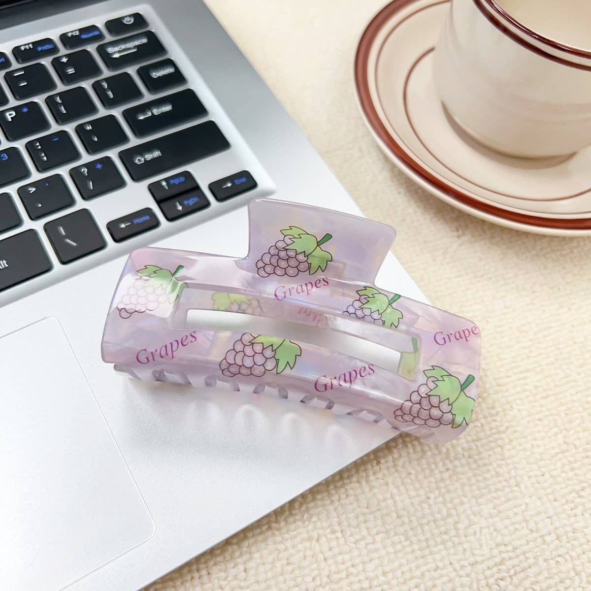 IRIDESCENT FRUIT HAIR CLAW SWEET CANDY COLOR CLIP_CWAHA1577