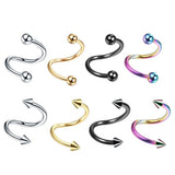 Trendy Titanium Steel Lip Ring Body Piercing_Cwmm9587