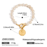 18K GOLD FRESHWATER PEARL BRACELET CHIC DESIGN_CWAJE4697