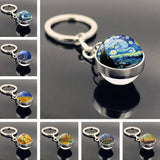 STARRY SKY TIME GEM METAL KEYCHAIN PENDANT JEWELRY_CWMM0494