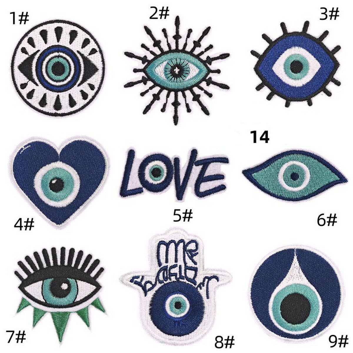 NEW DEVILS EYE EMBROIDERY CLOTHING PATCH_CWMM4025