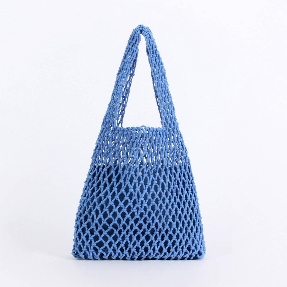 FASHION SOLID COLOR HOLLOW NET HAND WOVEN BAG_CWAB4691