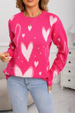 Valentines Day Love Jacquard Loose Knitwear