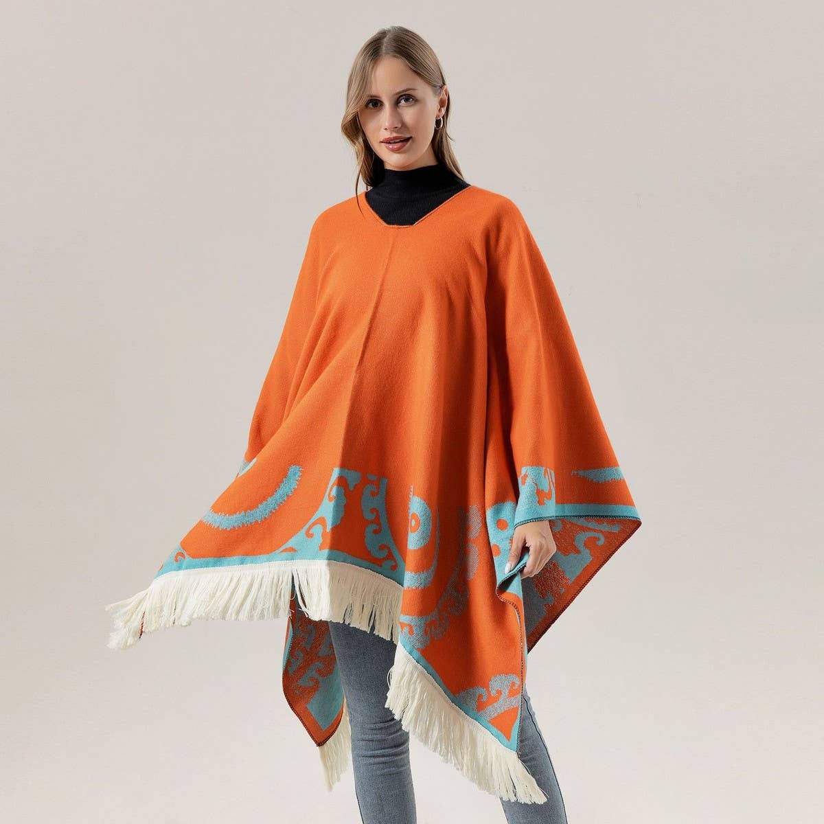 SHAWL WEAR SCARF LEISURE TRAVEL PULLOVER CLOAK_CWASC2274