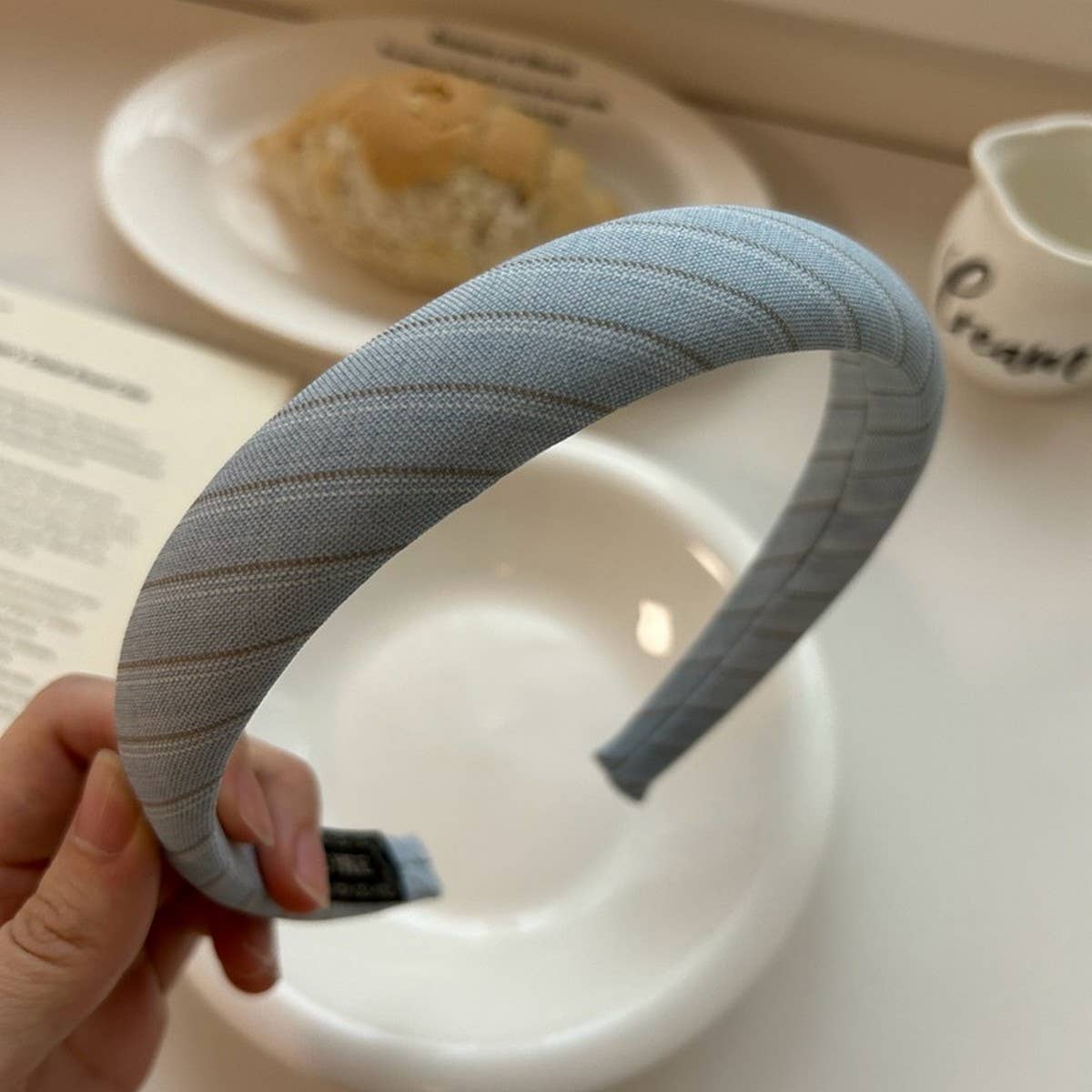 NEW HIGH END SIMPLE STRIPED HEADBAND_CWAHA2855