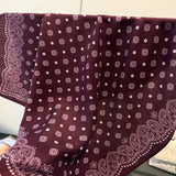 Paisley Herringbone Pattern Silk Scarf_Cwasc03316