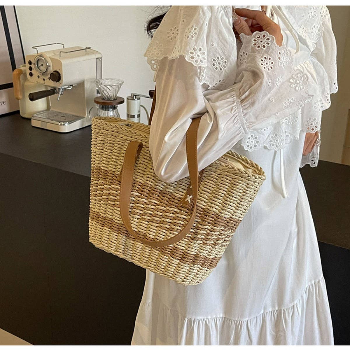 Handwoven Large Capacity Shoulder Bag_Cwab2309