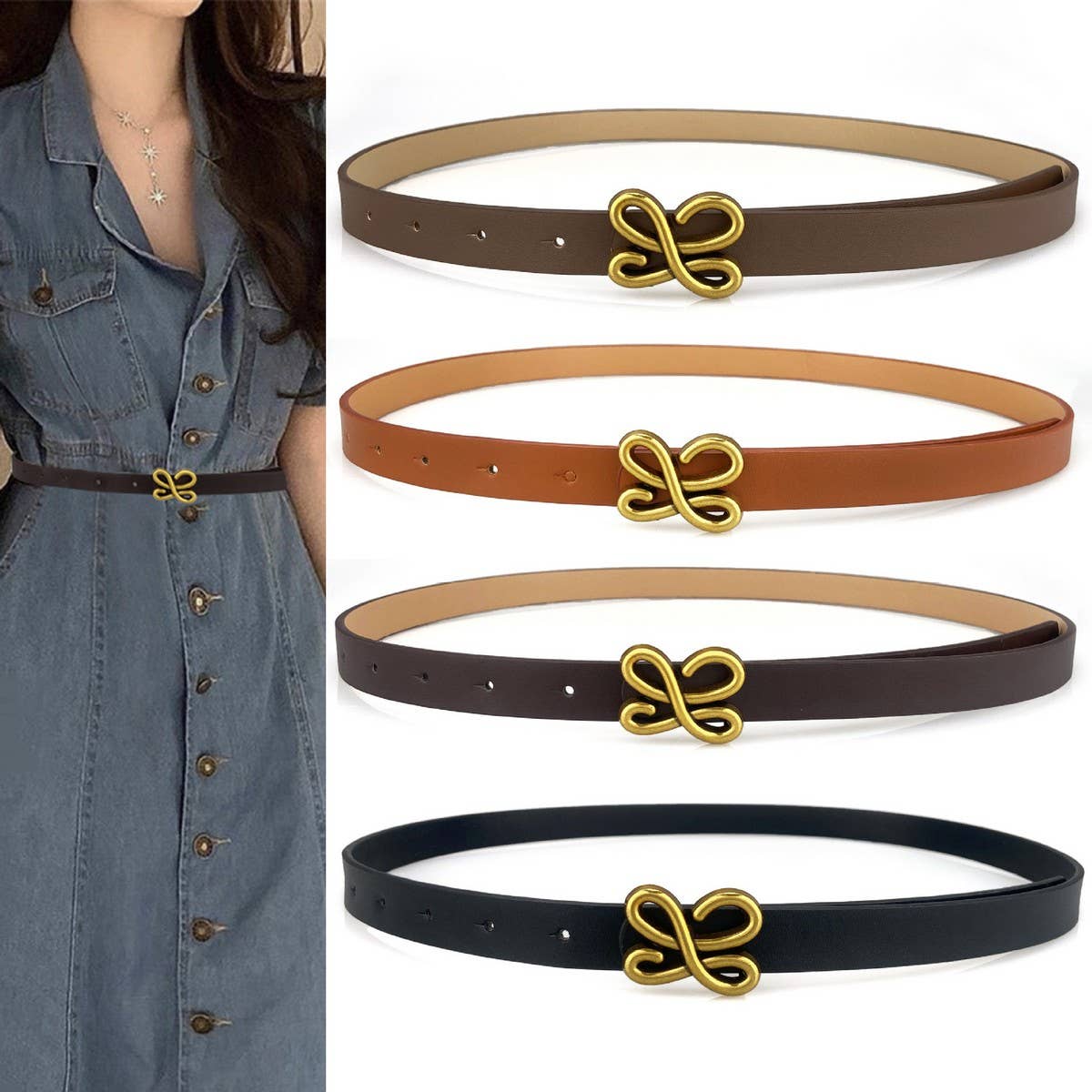 Versatile And Fashionable Design Retro Thin Belt_Cwabe0691