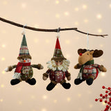 CHRISTMAS PLAID FABRIC DOLL PENDANT_CWMM1922