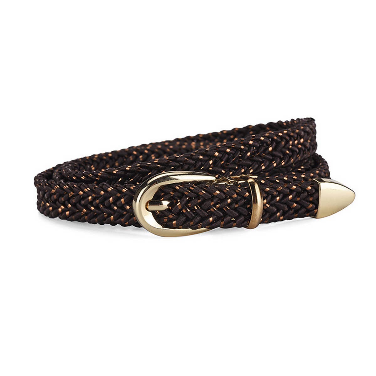 Women Braided Pin Buckle Detachable Belt_Cwabe0361