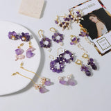 SIMPLE AND VERSATILE HIGH END PURPLE EARRINGS_CWAJE3771