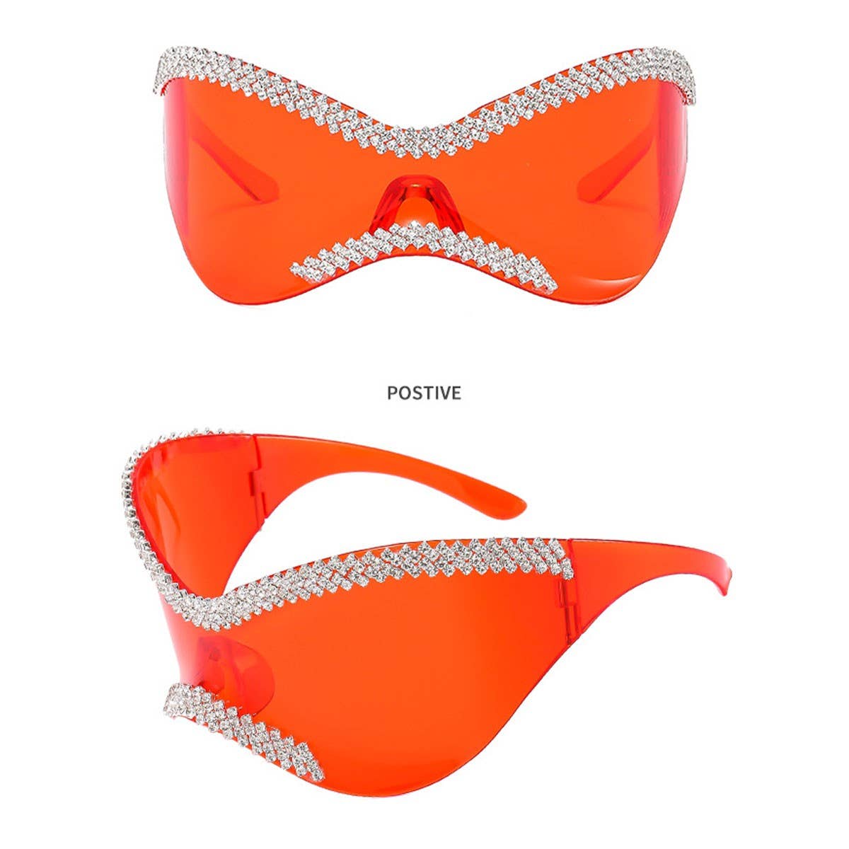 LUXURY RHINESTONE LARGE FRAME CYCLING SUNGLASSES_CWASG0863