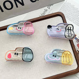 CUTE SMILING DOG TRANSPARENT HAIR CLAW FOR GIRLS_CWAHA6025